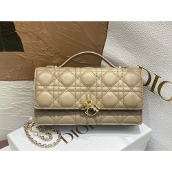 Dior Miss Dior Mini Bag In Beige Cannage Lambskin 442