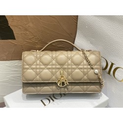 Dior Miss Dior Mini Bag In Beige Cannage Lambskin 442