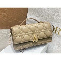 Dior Miss Dior Mini Bag In Beige Cannage Lambskin 442