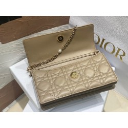 Dior Miss Dior Mini Bag In Beige Cannage Lambskin 442