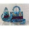 Dior Lady D-Lite Medium Bag In Multicolor Toile de Jouy Voyage Embroidery 544