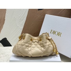 Dior Ammi Small Bag in Sand Pink Macrocannage Lambskin 867