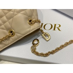 Dior Ammi Small Bag in Sand Pink Macrocannage Lambskin 867