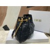 Dior Ammi Medium Bag in Black Macrocannage Lambskin 903