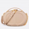 Dior CD Signature Oval Camera Bag in Beige Calfskin 025