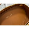 Dior CD Signature Oval Camera Bag in Brown Calfskin 516