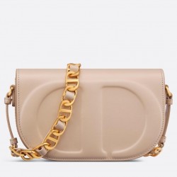 Dior CD Signature Chain Bag in Beige Calfskin 585