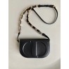 Dior CD Signature Chain Bag in Black Calfskin 622