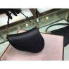 Dior Mini Saddle Bag In Black Grained Calfskin 614