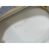 Dior CD Signature Oval Camera Bag in White Calfskin 700