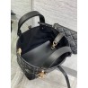 Dior Toujours Small Bag in Black Macrocannage Calfskin 756