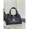 Dior Toujours Small Bag in Black Macrocannage Calfskin 756