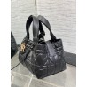 Dior Toujours Small Bag in Black Macrocannage Calfskin 756