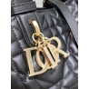 Dior Toujours Small Bag in Black Macrocannage Calfskin 756