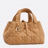 Dior Toujours Small Bag in Tan Macrocannage Calfskin 797