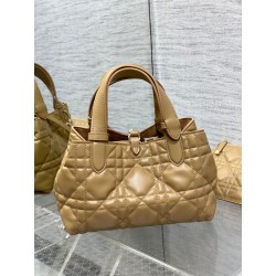 Dior Toujours Small Bag in Tan Macrocannage Calfskin 797