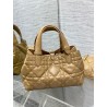 Dior Toujours Small Bag in Tan Macrocannage Calfskin 797