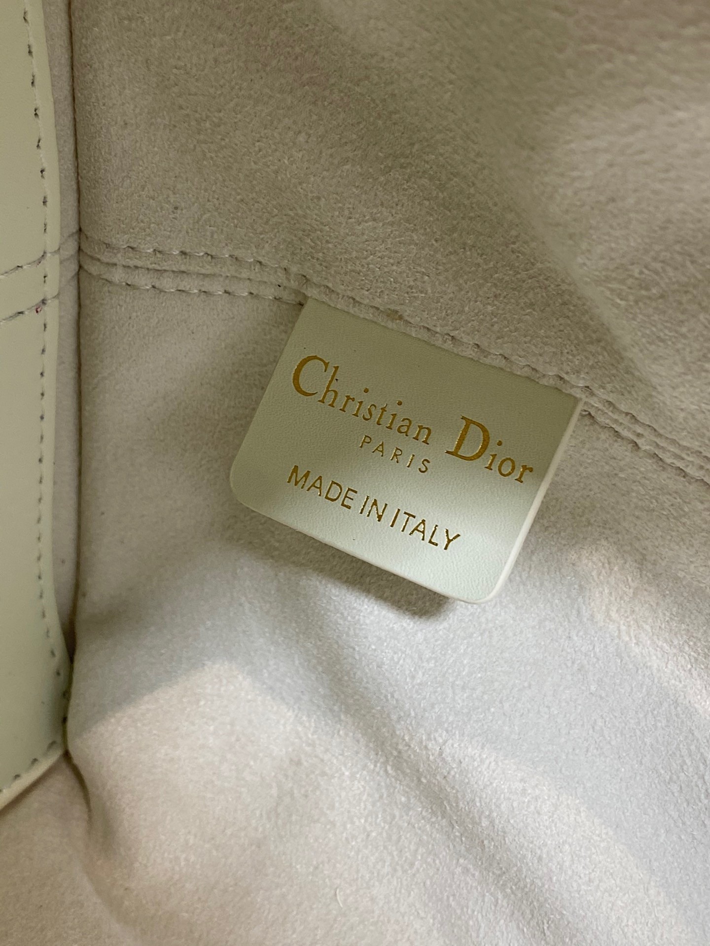 Dior Toujours Small Bag in White Macrocannage Calfskin 833