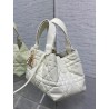 Dior Toujours Small Bag in White Macrocannage Calfskin 833