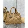 Dior Toujours Medium Bag in Tan Macrocannage Calfskin 885