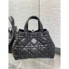 Dior Toujours Medium Bag in Black Macrocannage Calfskin 862