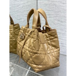 Dior Toujours Medium Bag in Tan Macrocannage Calfskin 885