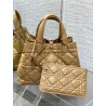 Dior Toujours Medium Bag in Tan Macrocannage Calfskin 885