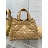 Dior Toujours Medium Bag in Tan Macrocannage Calfskin 885