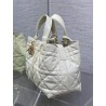 Dior Toujours Medium Bag in White Macrocannage Calfskin 919