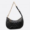 Dior CD Lounge Bag in Black Macrocannage Lambskin 500