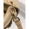 Dior Lady Dior Mini Chain Bag with Chain in Aesthetic Beige Patent Calfskin 636