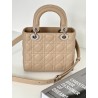 Dior Small Lady Dior My ABCDior Bag in Beige Cannage Lambskin 677