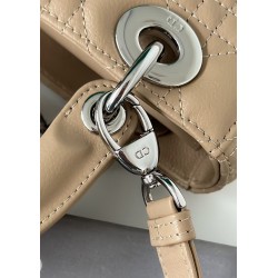 Dior Small Lady Dior My ABCDior Bag in Beige Cannage Lambskin 677