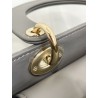 Dior Small Lady Dior My ABCDior Bag in Steel Grey Lambskin 577