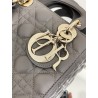 Dior Small Lady Dior My ABCDior Bag in Steel Grey Lambskin 577