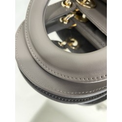 Dior Small Lady Dior My ABCDior Bag in Steel Grey Lambskin 577