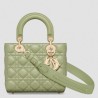 Dior Small Lady Dior My ABCDior Bag in Ethereal Green Lambskin 610