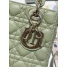 Dior Small Lady Dior My ABCDior Bag in Ethereal Green Lambskin 610