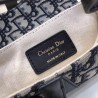 Dior Mini Saddle Bag In Blue Oblique Jacquard Canvas 888