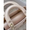 Dior Small Lady Dior My ABCDior Bag in Powder Pink Lambskin 721