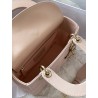 Dior Small Lady Dior My ABCDior Bag in Powder Pink Lambskin 721