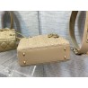 Dior Small Lady Dior My ABCDior Bag in Sand Lambskin 747