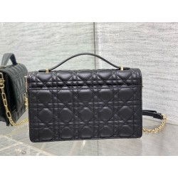 Dior Miss Dior Top Handle Bag in Black Cannage Lambskin 354