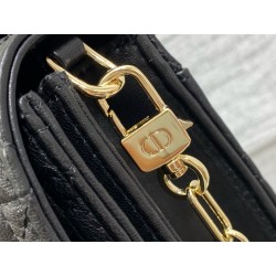 Dior Miss Dior Top Handle Bag in Black Cannage Lambskin 354