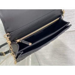 Dior Miss Dior Top Handle Bag in Black Cannage Lambskin 354