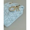 Dior Small Lady Dior My ABCDior Bag in Placid Blue Lambskin 415