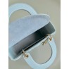 Dior Small Lady Dior My ABCDior Bag in Placid Blue Lambskin 415