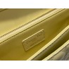 Dior Miss Dior Top Handle Bag in Pastel Yellow Cannage Lambskin 491