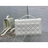 Dior Miss Dior Top Handle Bag in White Cannage Lambskin 835