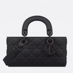 Dior Lady D-Joy Small Bag in Black Ultramatte Calfskin 011